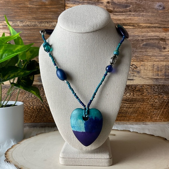Jewelry - Wooden Heart Necklace